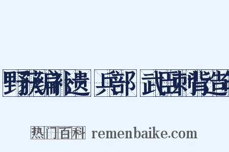 野获编补遗·兵部·武臣刺背造句是什么意思的图片